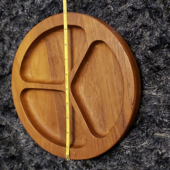 *Vintage* Selandia Designs Teak Wood Divided Table Top Serving Piece Mid-Century - Picture 5 of 10